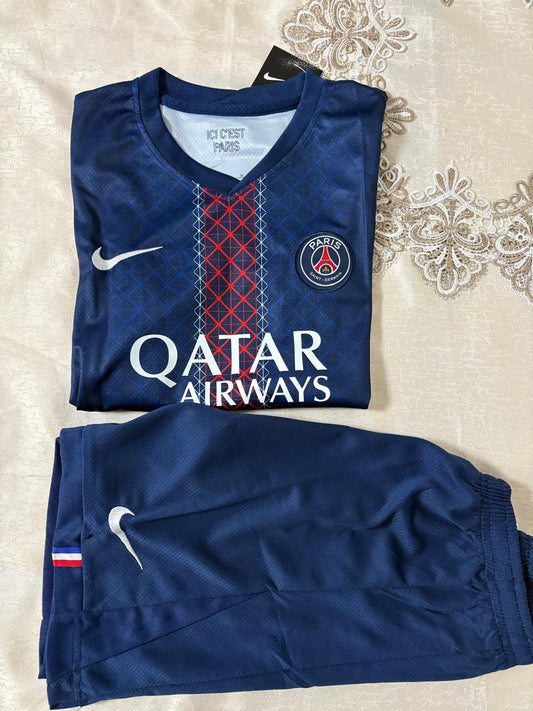 Paris Saint Germain Maillot + Short Domicile Junior 25/26