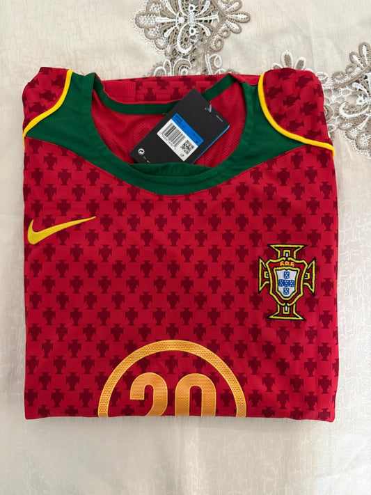 Portugal Maillot Domicile Euro 2004 DECO