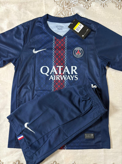 Paris Saint Germain Maillot + Short Domicile Junior 25/26