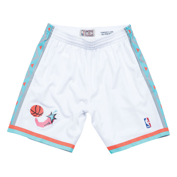 1996 West Swingman Shorts NBA All-Star Blanc