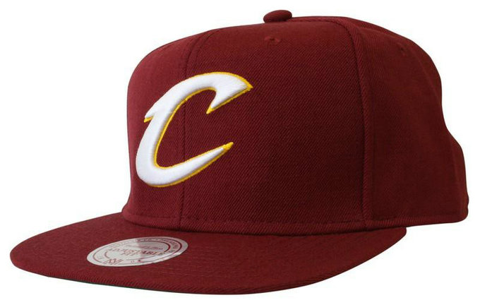 Casquette Cleveland Cavaliers Wool Solid Snapback Mitchell&Ness Rouge