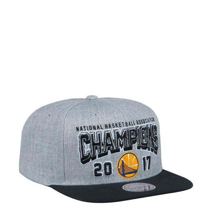 Casquette NBA Warriors 2017 Final Champs Classic Snapback Mitchell&Ness Gris