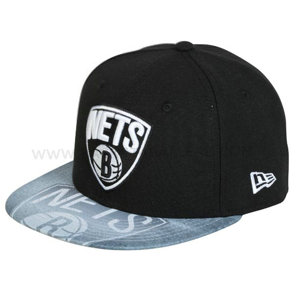 Casquette New Era Star Brooklyn Nets noir VIZASKETCH Noir