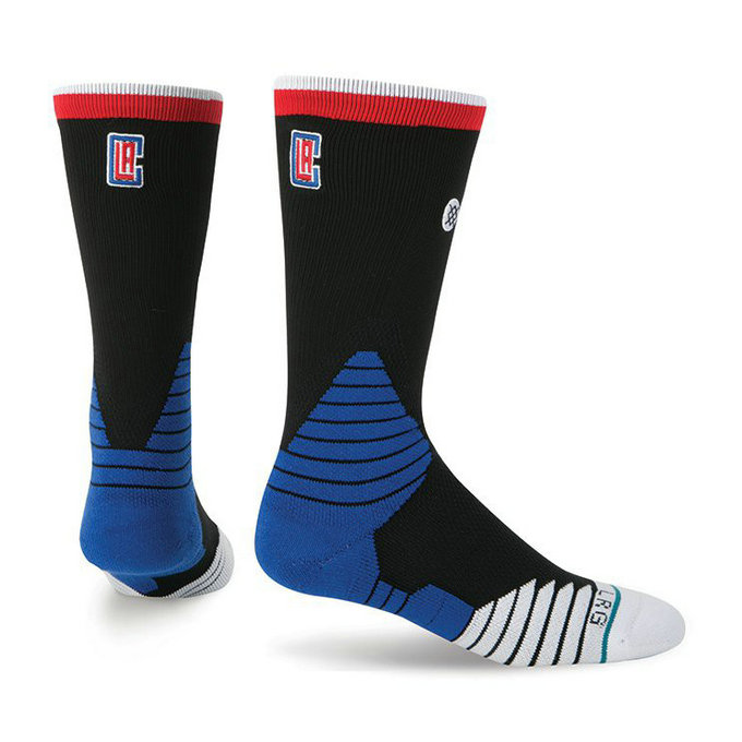 Chaussettes Clippers NBA On Court Logo Crew Stance Bleu