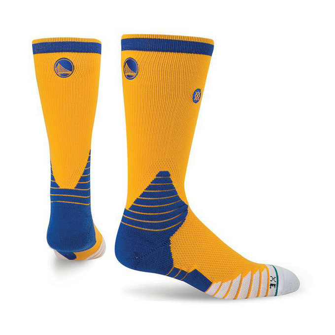 Chaussettes Warriors NBA On Court Logo Crew Stance Jaune