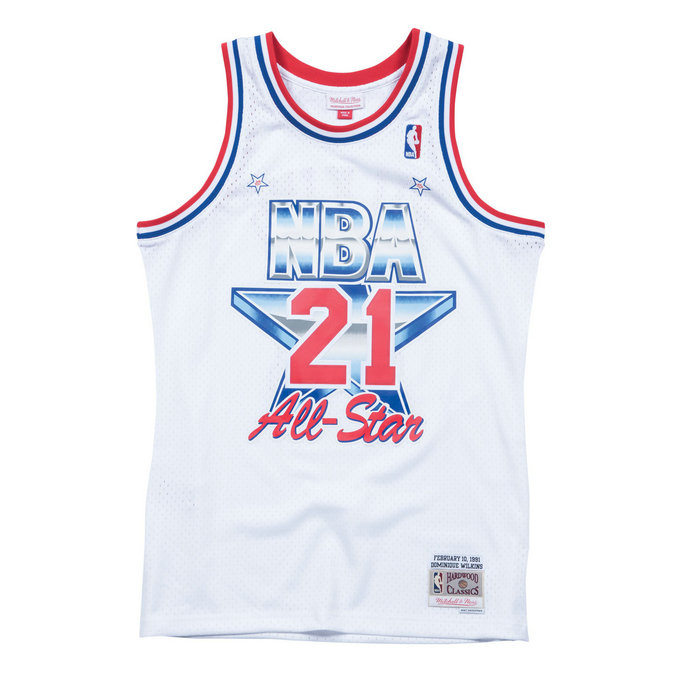 Dominique Wilkins 1991 East Swingman Jersey NBA All-Star Blanc