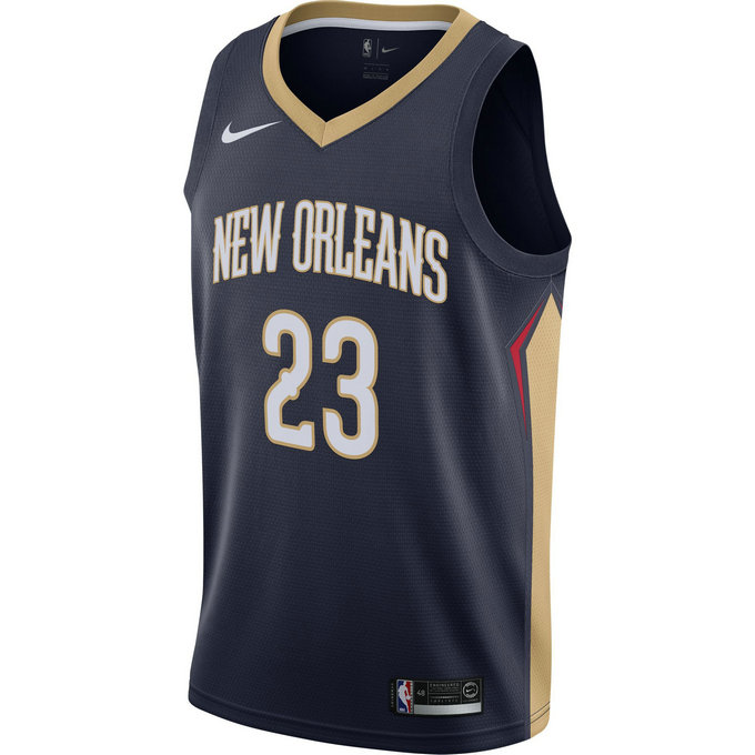 Maillot Anthony Davis New Orleans Icon Edition Swingman Bleu