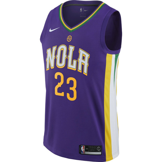 Maillot Anthony Davis New Orleans Pelicans City Edition Swingman Violet