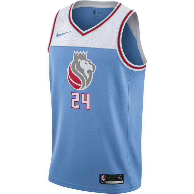 Maillot Buddy Hield City Edition Sacramento Kings Bleu