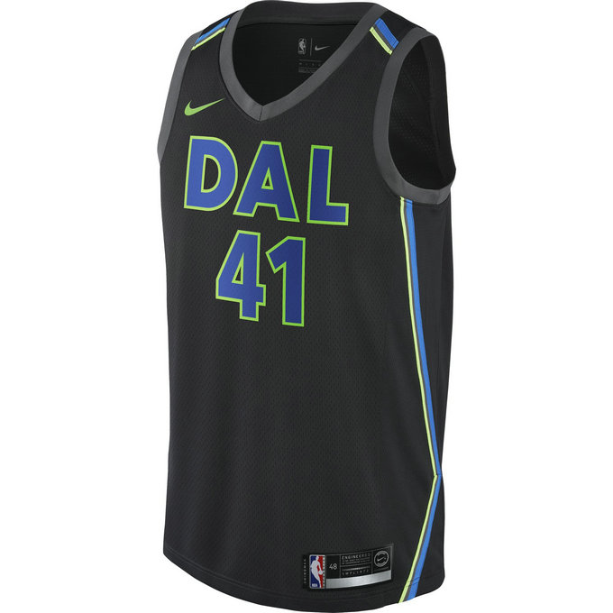 Maillot Dirk Nowitzki City Edition Swingman (dallas Mavericks) Noir