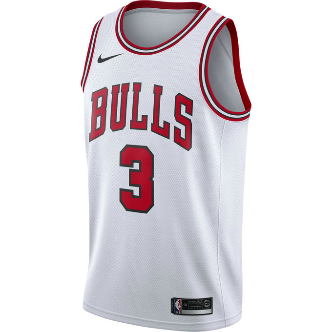 Maillot Dwyane Wade Chicago Bulls Association Edition Swingman Blanc