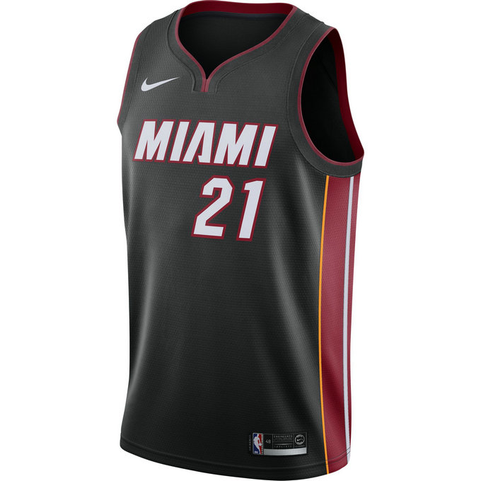 Maillot Hassanside Miami Heat Icon Edition Swingman Noir