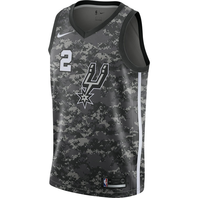 Maillot Kawhi Leonard San Antonio Spurs City Edition Swingman Noir