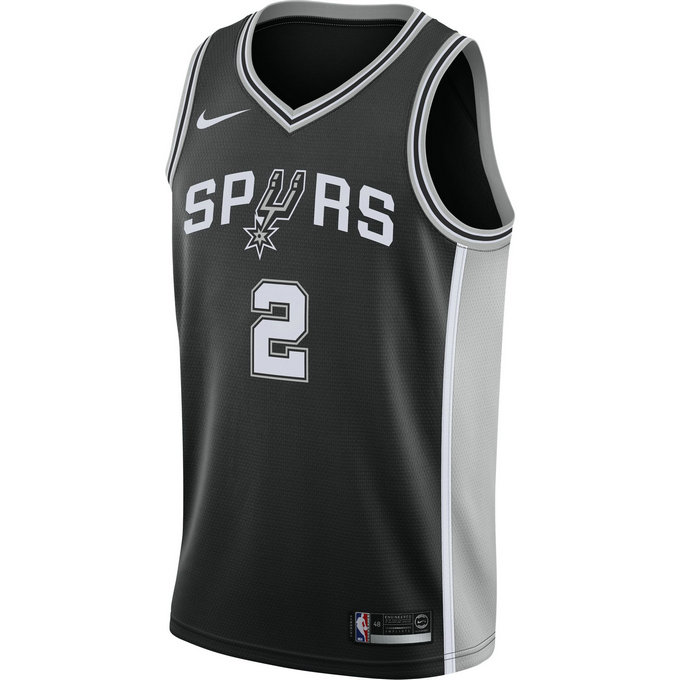 Maillot Kawhi Leonard San Antonio Spurs Icon Edition Swingman Noir