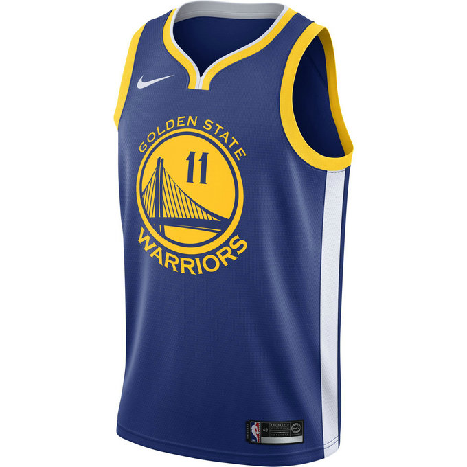 Maillot Klay Thompson Golden State Warriors Icon Edition Swingman Bleu