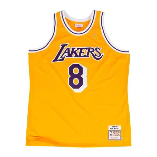 Maillot Kobe Bryant LA Lakers 1996-97 Authentic Mitchell&Ness Domicile Jaune