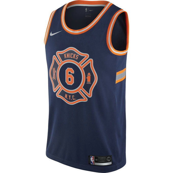 Maillot Kristaps Porziņģis New York Knicks City Edition Swingman Bleu