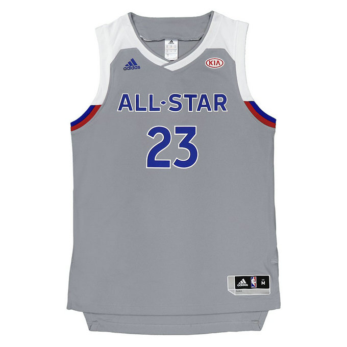 Maillot LeBron James All Star 2017 Replica adidas Gris