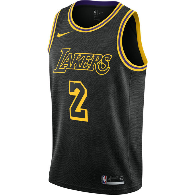 Maillot Lonzo Ball City Edition Swingman Los Angeles Lakers Noir