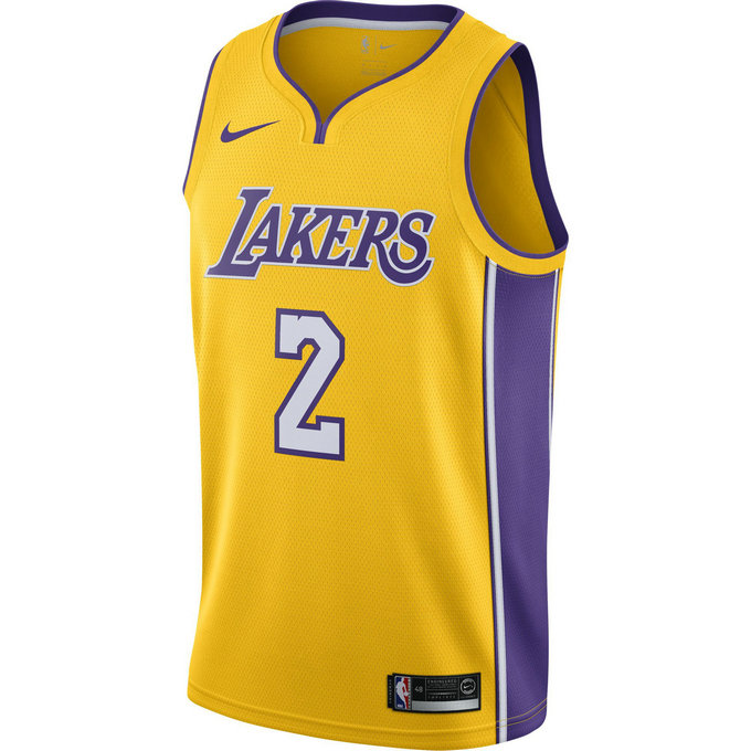 Maillot Lonzo Ball Icon Edition Swingman los Angeles Lakers Jaune