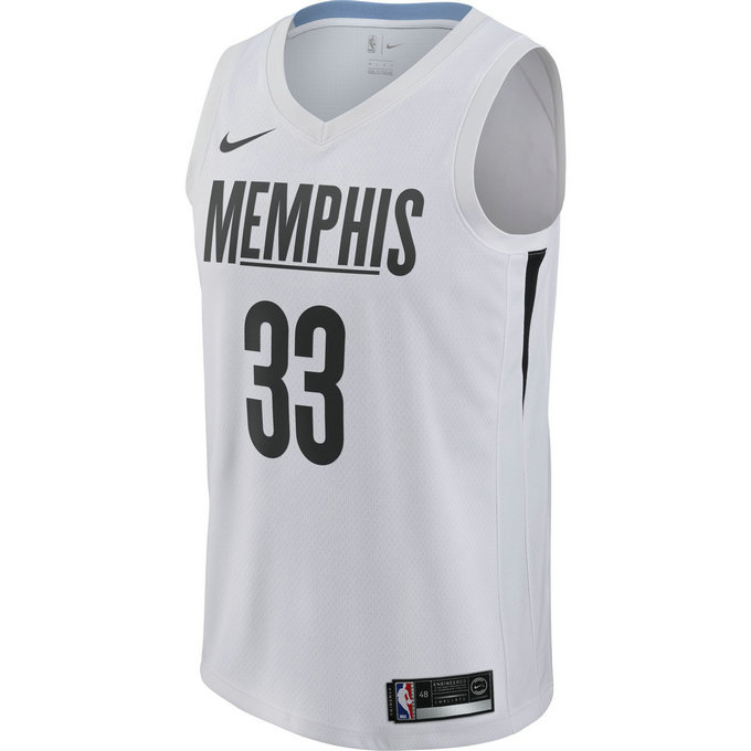 Maillot Marc Gasol City Edition Memphis Grizzlies Swingman Blanc