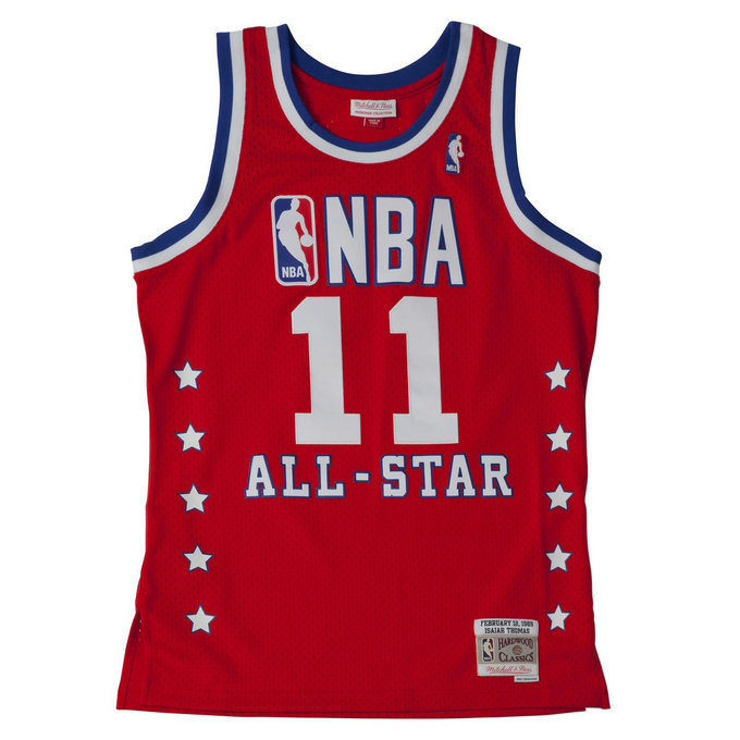 Maillot NBA Al-Star Isiah Thomas 1989 East Swingman Mitchell&Ness Rouge