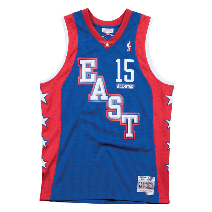 Maillot NBA All-Star Vince Carter 2004 East Swingman Mitchell&Ness Bleu