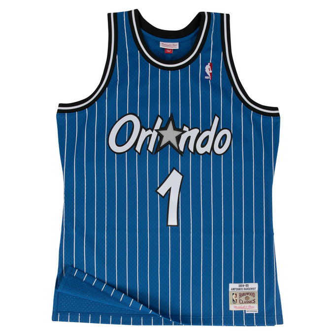 Maillot NBA Anfernee Hardaway Orlando Magic 1994-95 Swingman Mitchell&Ness Bleu