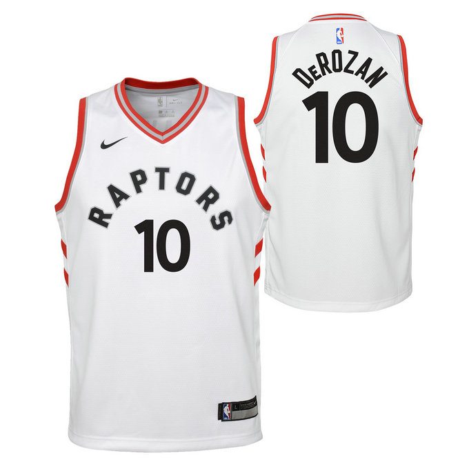 Maillot NBA Enfant Demar Derozan Toronto Raptors Swingman Association Blanc