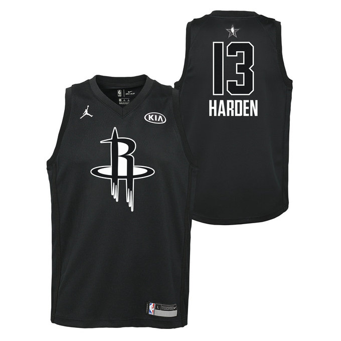 Maillot NBA Enfant James Harden All Star Swingman Jordan Noir