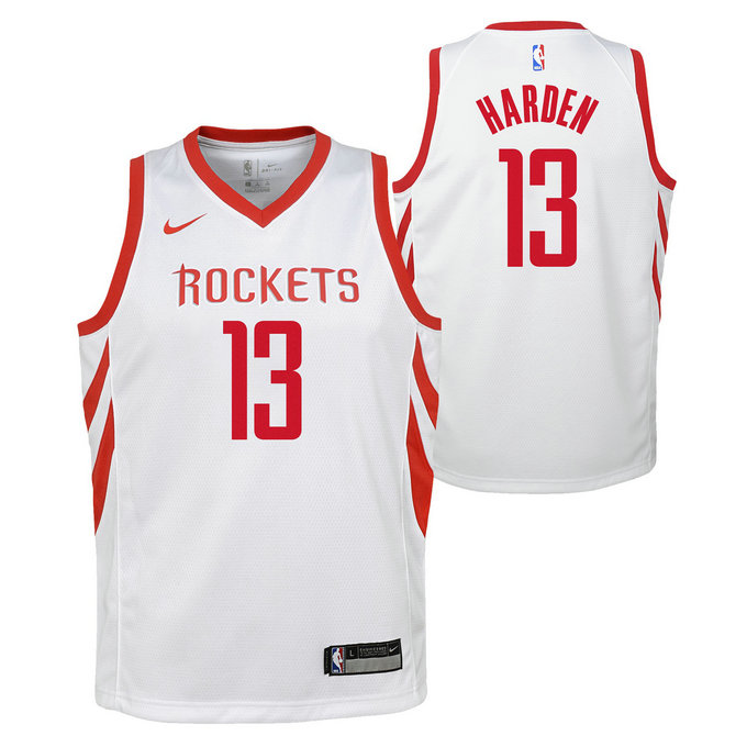 Maillot NBA Enfant James Harden Houston Rockets Swingman association Blanc