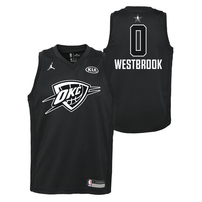 Maillot NBA Enfant Russel Westbrook All Star Swingman Jordan Noir