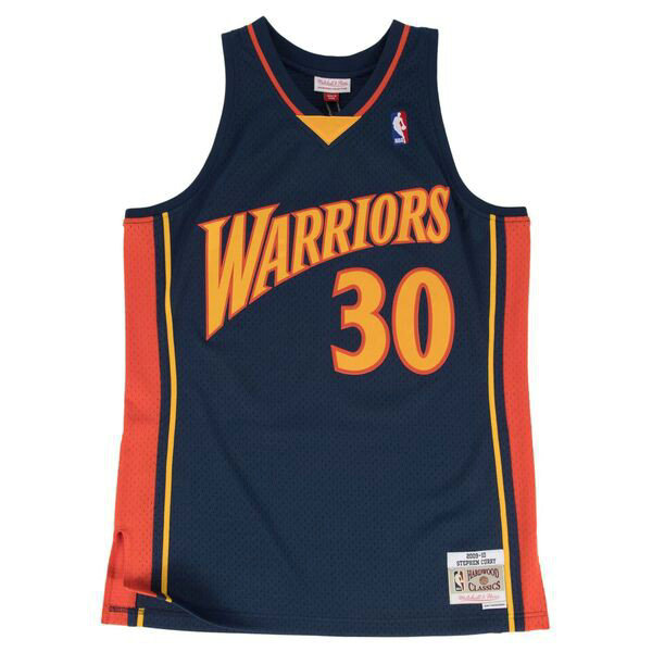 Maillot NBA Stephen Curry Golden State Warriors 2009-10 Swingman Mitchell&Ness Bleu