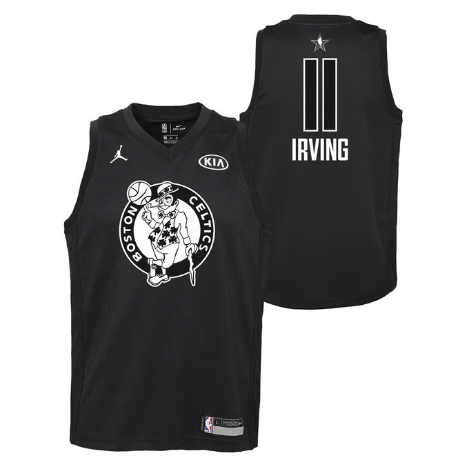 Maillot NBA enfant Kyrie Irving All Star Swingman Jordan Noir