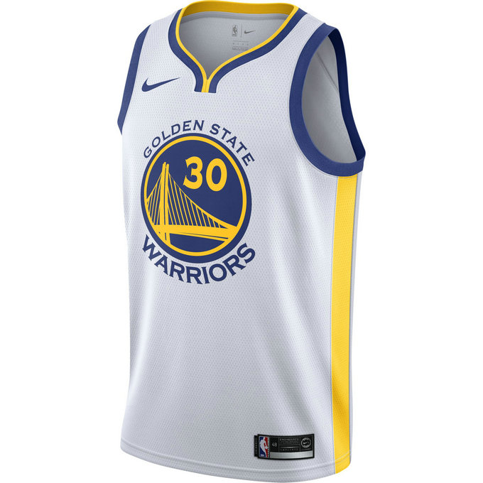 Maillot Stephen Curry Association Edition Swingman golden State Warriors Blanc