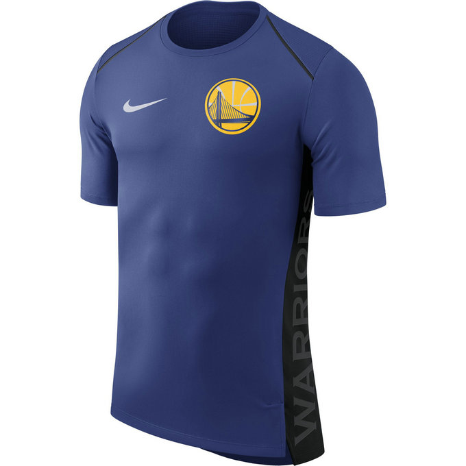 Shooting Golden State Warriors Dry Hyper Elite manches courtes Bleu