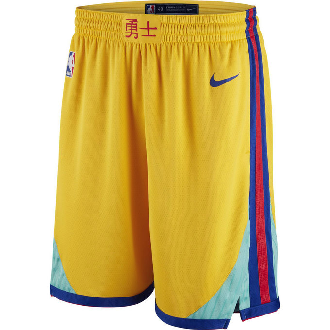 Short City Edition Golden State Warriors Swingman Jaune