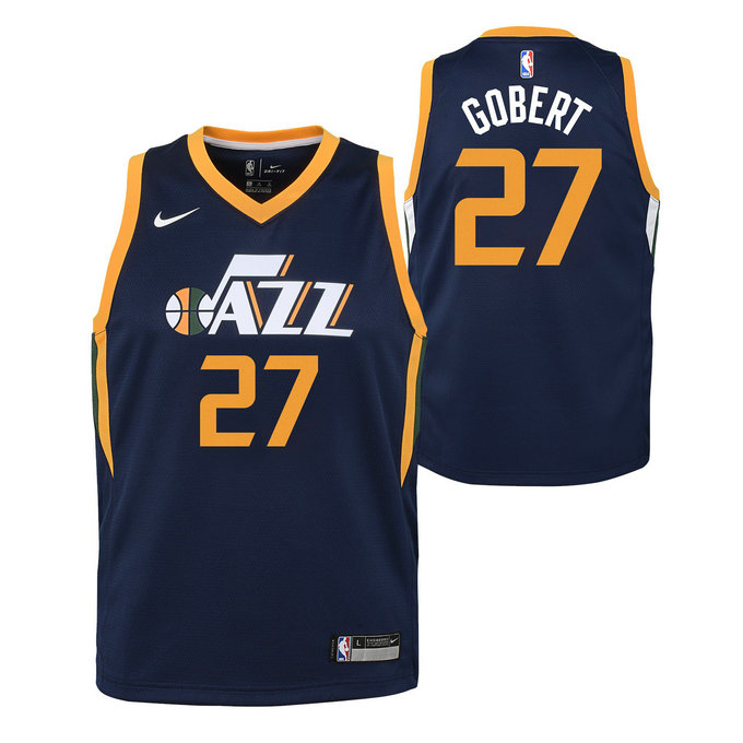 Swingman Icon Jersey Player Jazz Gobert Rudy Nba Bleu