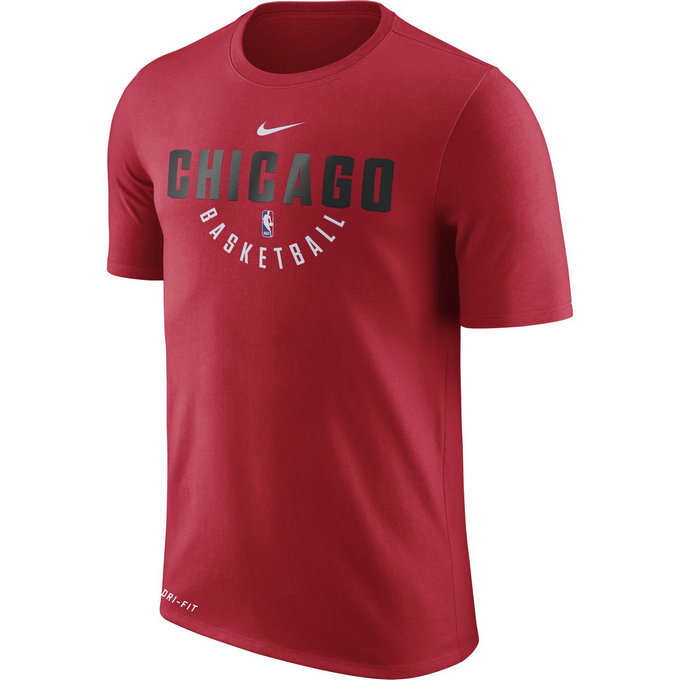 T-shirt Chicago Bulls Dry Rouge