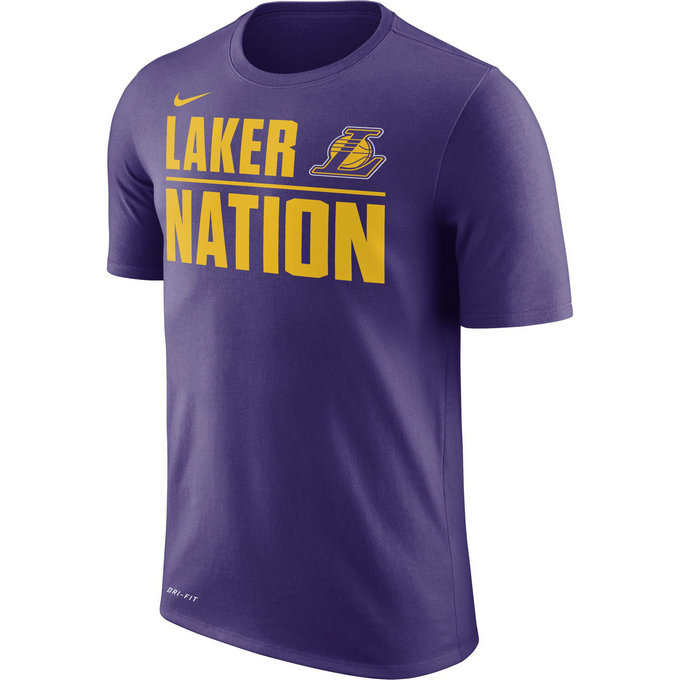 T-shirt Los Angeles Lakers Dry court Violet