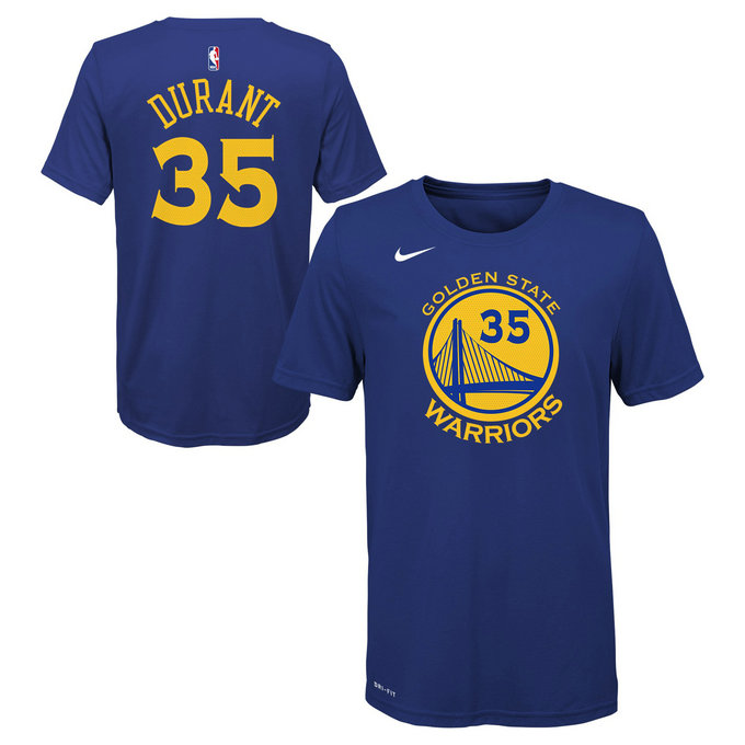 T-shirt NBA Enfant Kevin Durant Warriors Icon Nba Bleu