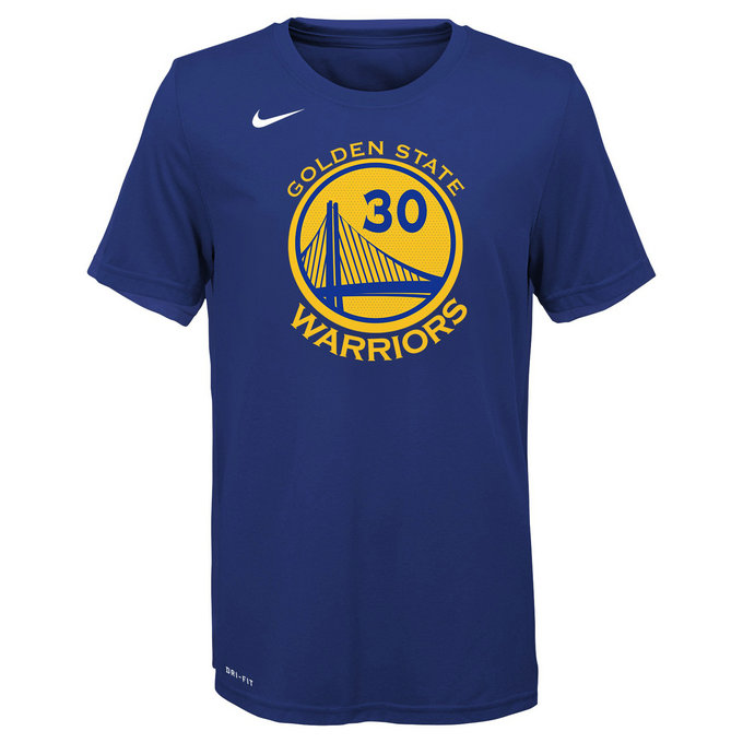 T-shirt NBA Enfant Stephen Curry GS Warriors Icon Curry Bleu