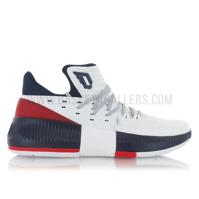 adidas Dame 3 USA Blanc