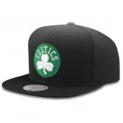 Casquette Boston Celtics Wool Solid Snapback Mitchell&Ness Noir Original