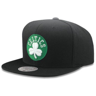 Casquette Boston Celtics Wool Solid Snapback Mitchell&Ness Noir Original