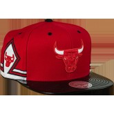 Vente Nouveau Casquette Chicago Bulls Mitchell&Ness Hook 11 snapback Rouge