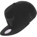 Casquette Chicago Bulls Wool Solid Snapback Mitchell&Ness Noir Vente En Ligne