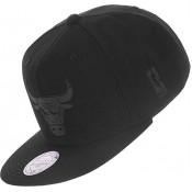 Casquette Chicago Bulls Wool Solid Snapback Mitchell&Ness Noir Vente En Ligne