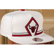 Casquette Katrina 3 Chicago Bulls Diamond Snapback Mitchell&Ness Blanc Boutique En Ligne