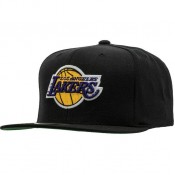 Casquette La Lakers Mitchell&Ness Wool Solid 2 Snapback Noir Vendre Marseille